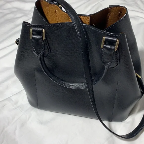 Michael Kors Black Leather Tote Bag - Picture 4 of 10